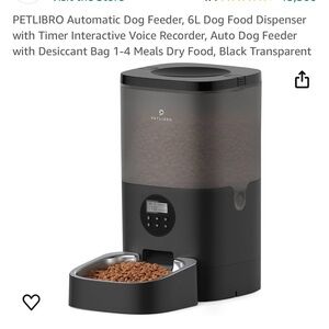 Petlibro.  Black automatic Dog Feeder
